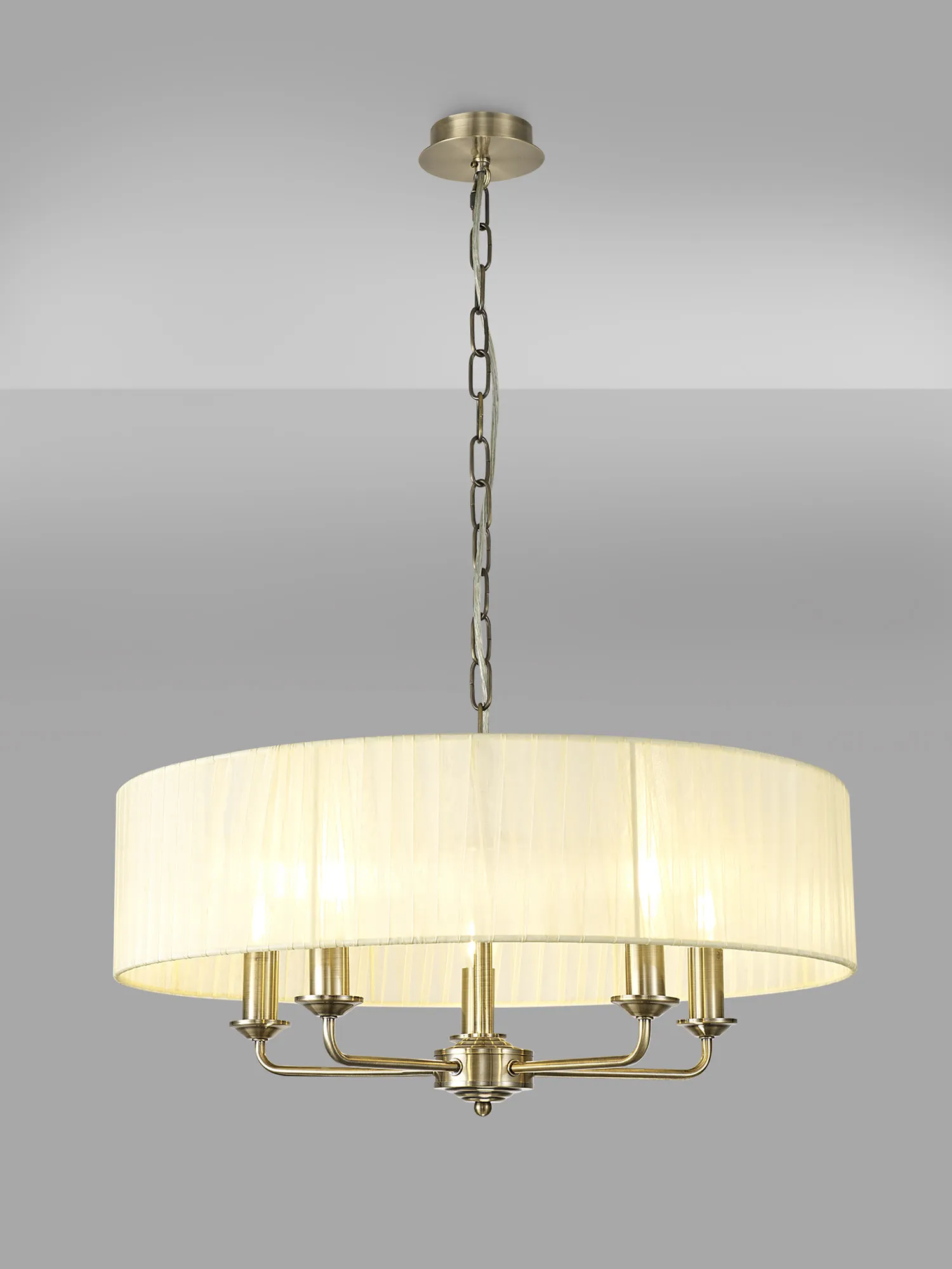 Banyan AB CR Ceiling Lights Deco Multi Arm Fittings